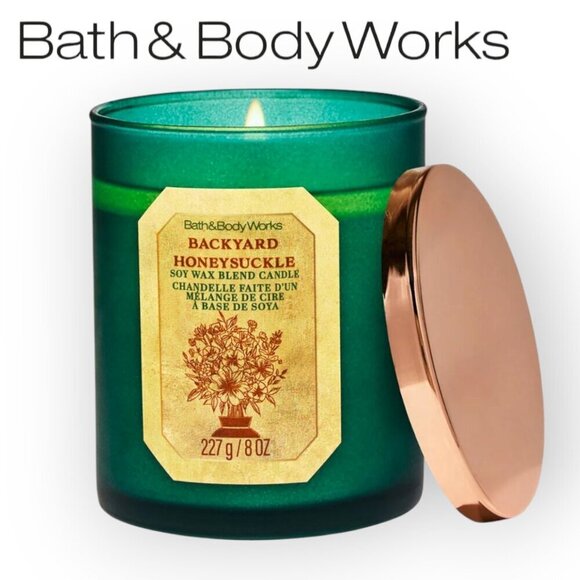 Honeysuckle Single Wick Candle 8 oz by Bath & Body Works - Picture 1 of 6